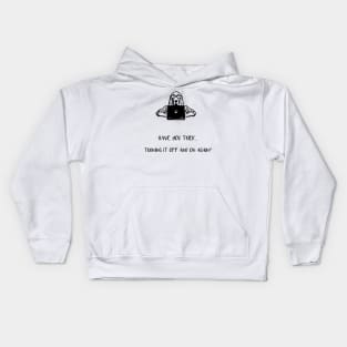 Troubleshooting Dog - Black Kids Hoodie